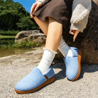 Leo Fleece Lined Slippers – Warm Non Slip Indoor Outdoor House Shoes