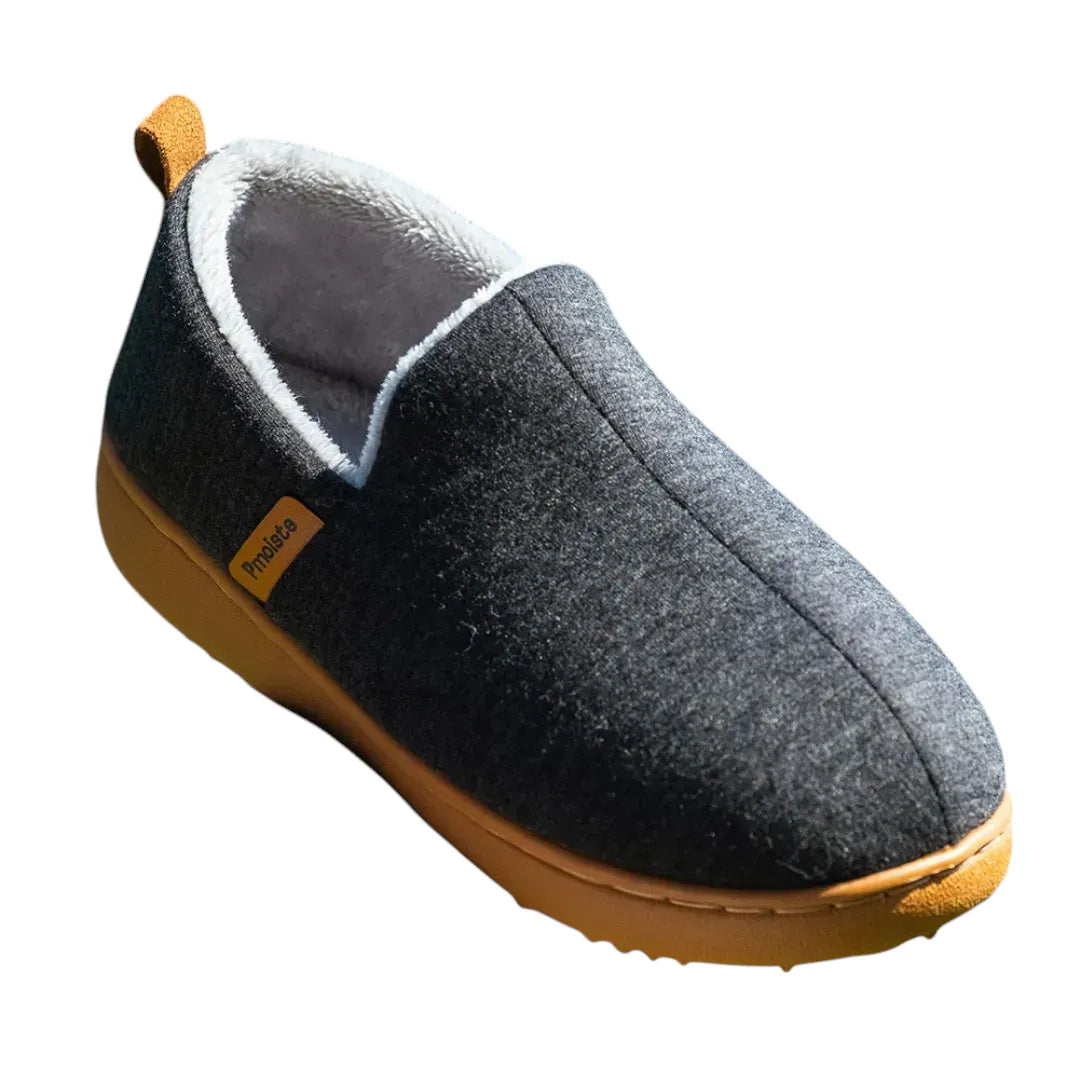 Leo Fleece Lined Slippers – Warm Non Slip Indoor Outdoor House Shoes