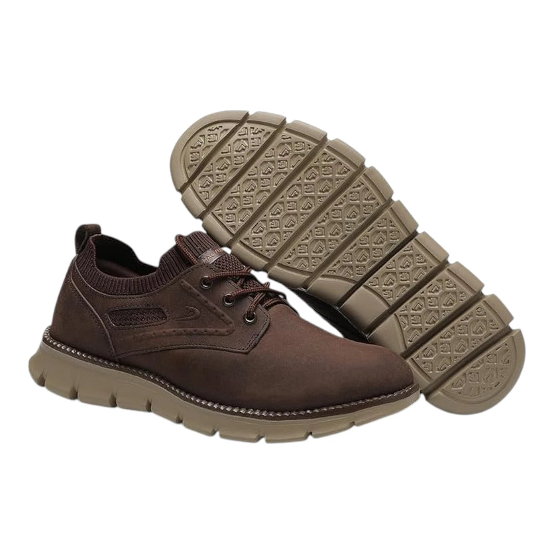 Men’s Casual Vegan Leather Shoes – Oxford Style with Flexible Sole