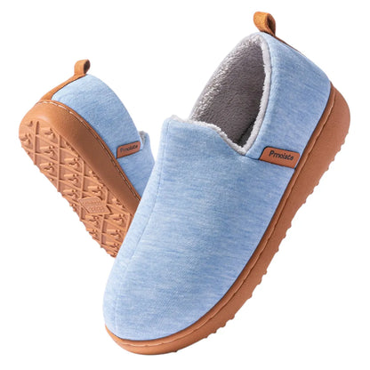 Leo Fleece Lined Slippers – Warm Non Slip Indoor Outdoor House Shoes