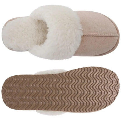 Alex Leather Fur Lined Mule Slippers – Warm Slip On Slippers