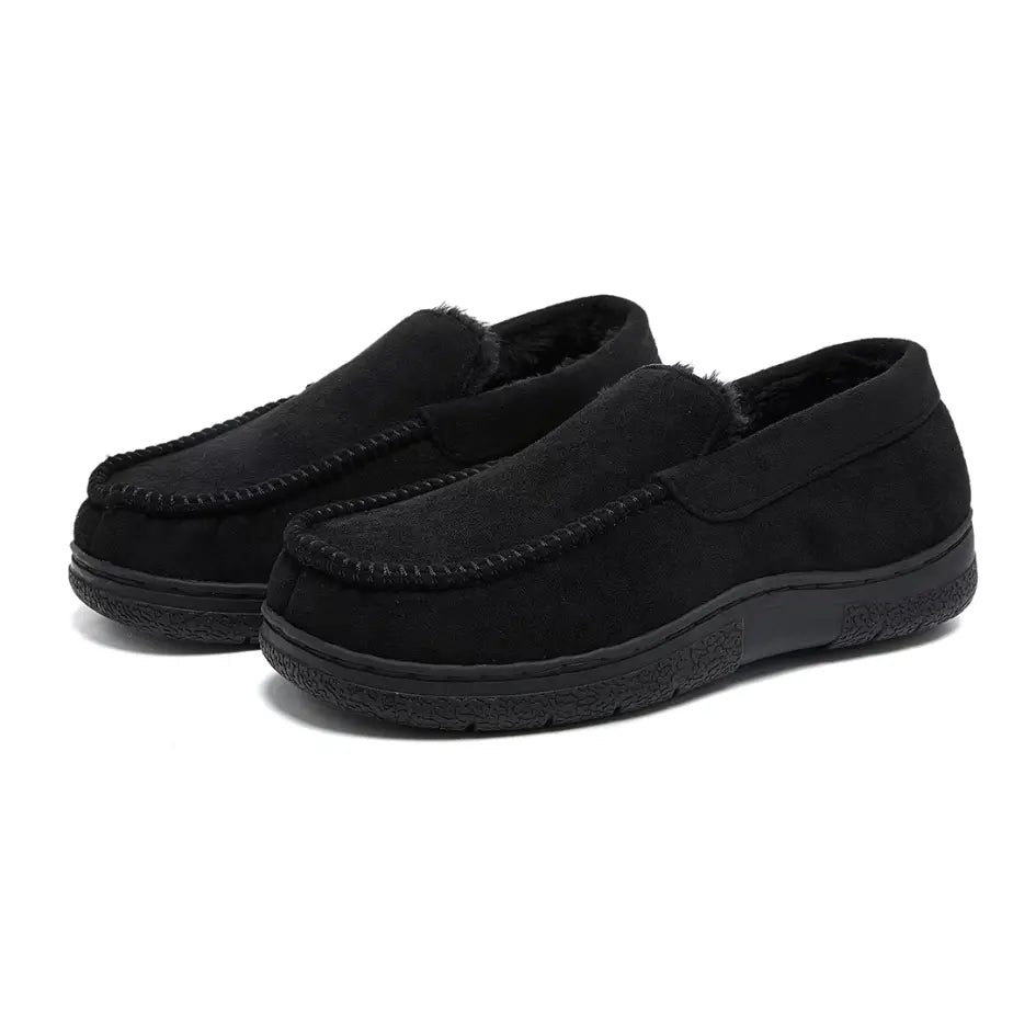 Bjorn Men’s Slippers – Warm Hard Sole House Shoes for Indoor Outdoor