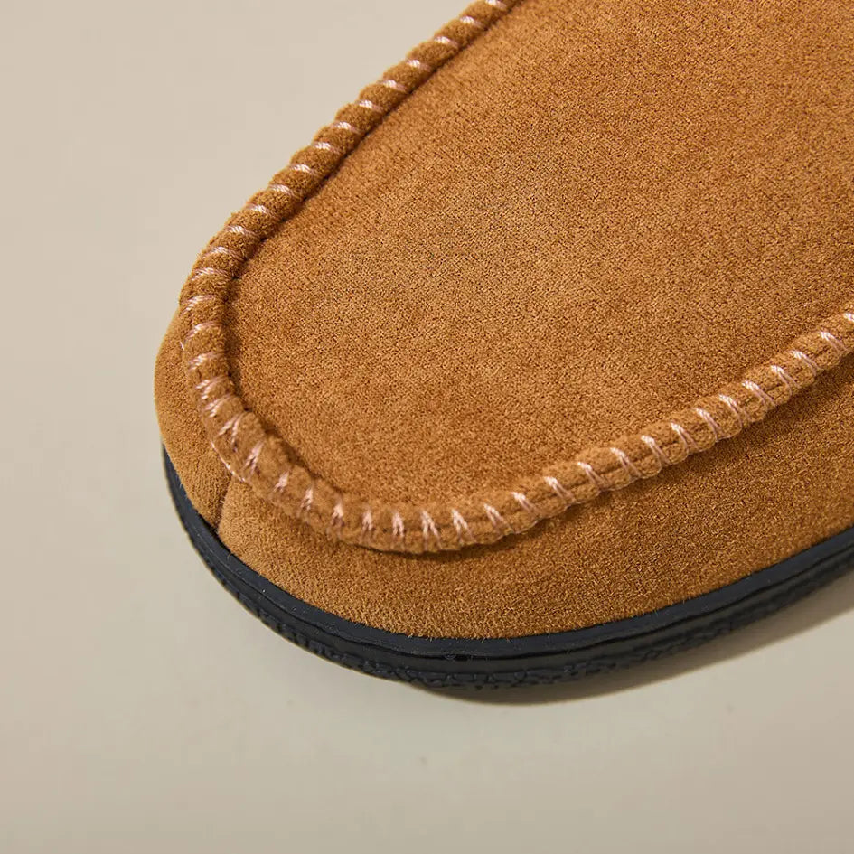 Bjorn Men’s Slippers – Warm Hard Sole House Shoes for Indoor Outdoor