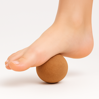 Cork Foot Massage Ball Ø2.4 Inch for Plantar Fasciitis Relief