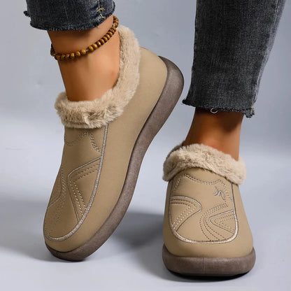 Ella Women’s Fluffy Bootie Slippers – Warm Fur Lined House Shoes