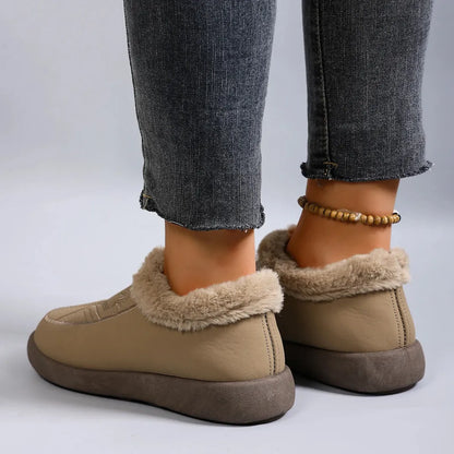 Ella Women’s Fluffy Bootie Slippers – Warm Fur Lined House Shoes