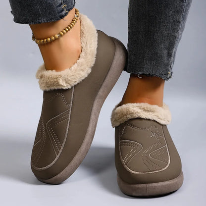 Ella Women’s Fluffy Bootie Slippers – Warm Fur Lined House Shoes