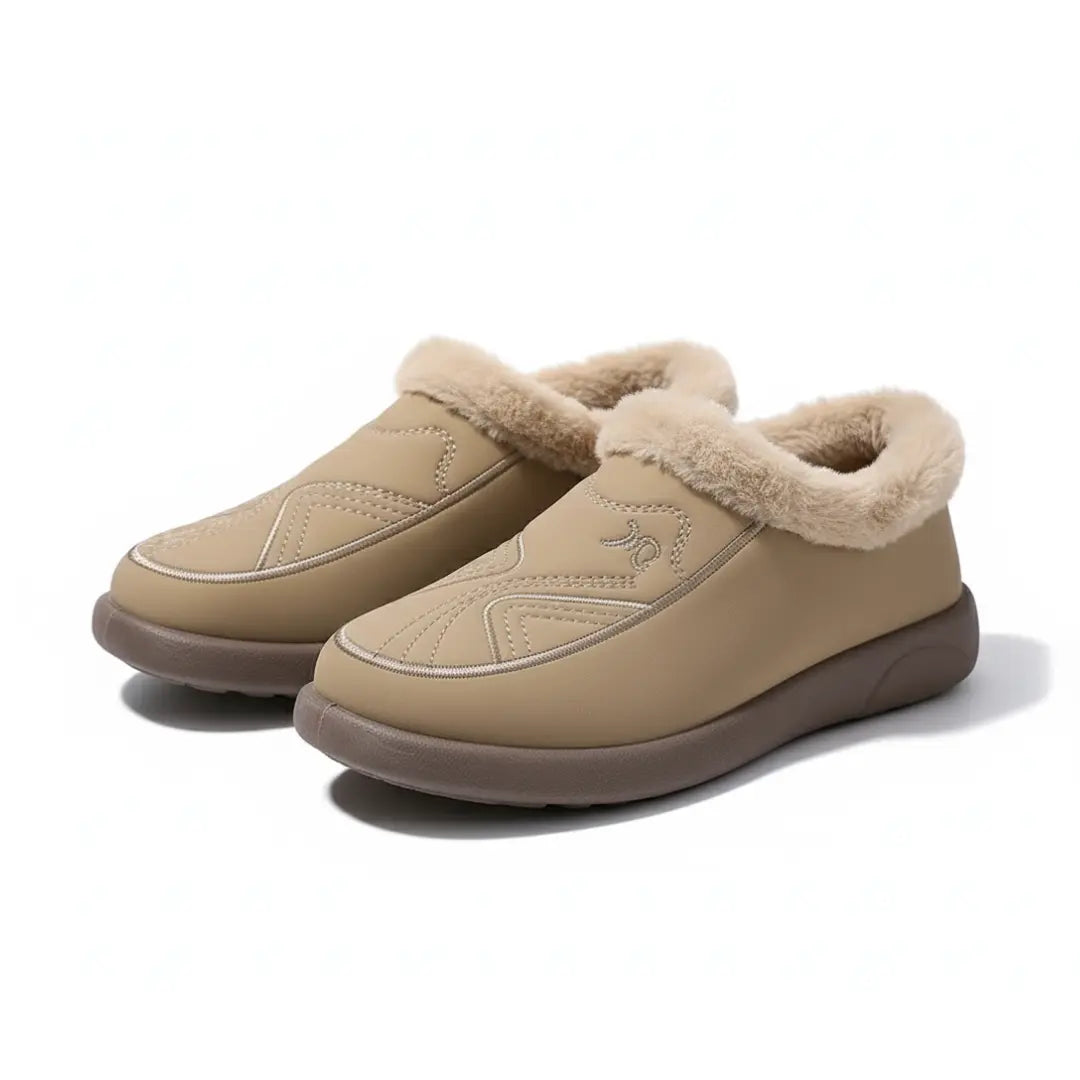 Ella Women’s Fluffy Bootie Slippers – Warm Fur Lined House Shoes