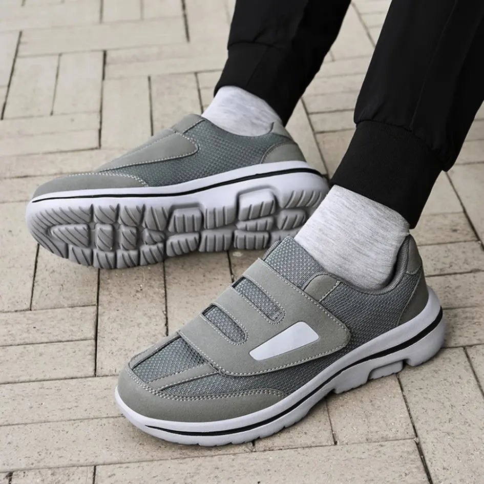 Evan Mens Wide Fit Shoes with Velcro – Orthopedic Walking Shoes