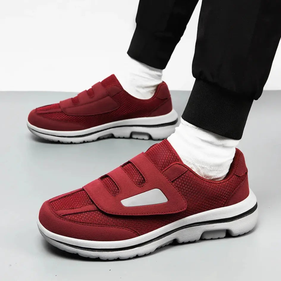 Evan Mens Wide Fit Shoes with Velcro – Orthopedic Walking Shoes