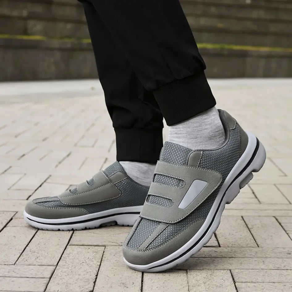 Evan Mens Wide Fit Shoes with Velcro – Orthopedic Walking Shoes