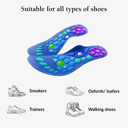 Magnetic Acupressure Insoles - Shoe Inserts for Foot Pain Relief
