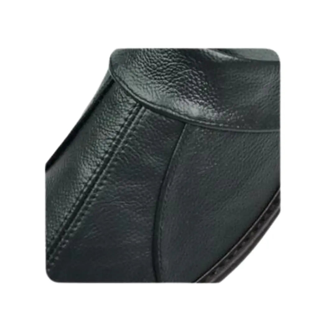 Men’s Leather Mule Slippers – Slip On Indoor Shoes with Anti Slip Sole