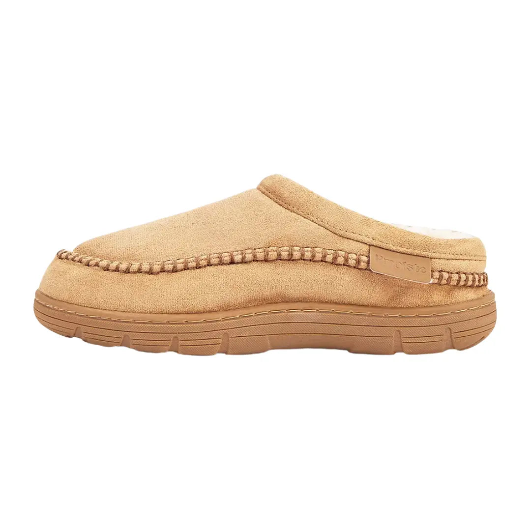 Noah Mens Fleece Lined Suede Slippers – Warm Slip On House Shoes