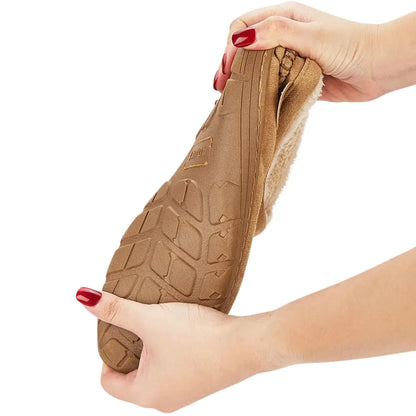 Noah Mens Fleece Lined Suede Slippers – Warm Slip On House Shoes