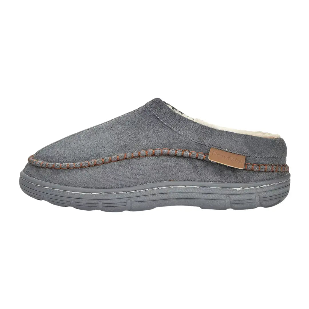 Noah Mens Fleece Lined Suede Slippers – Warm Slip On House Shoes