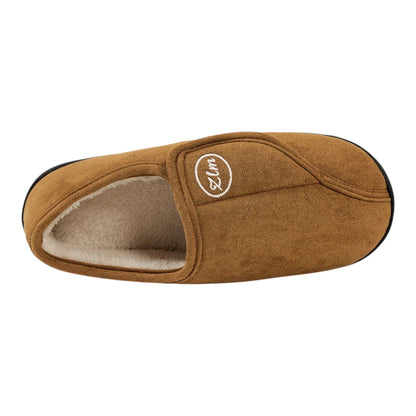 Sam Wide Fit Slippers – Adjustable Velcro House Shoes for Swollen Feet