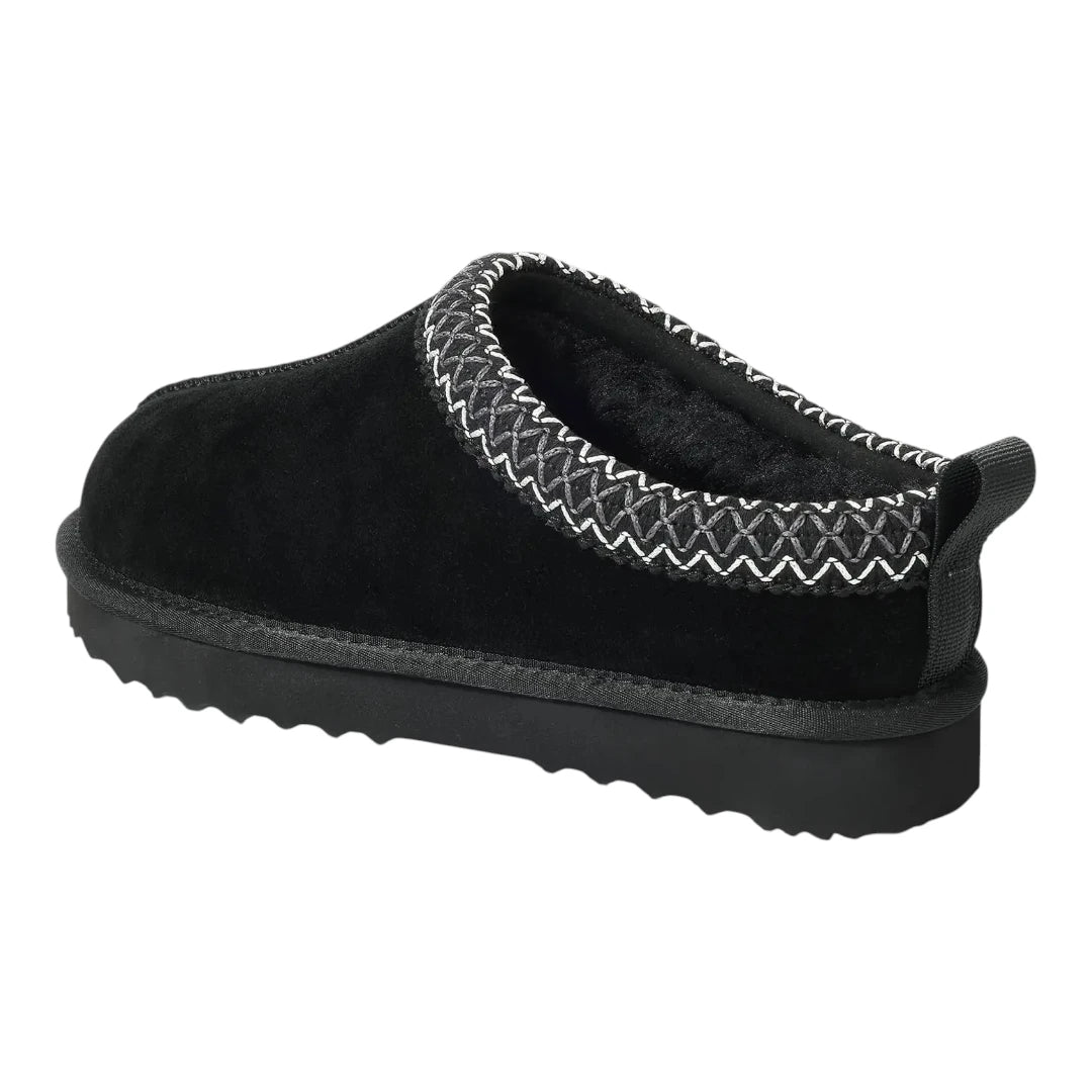Women’s Suede Slippers – Fur Lined Indoor Outdoor House Shoes