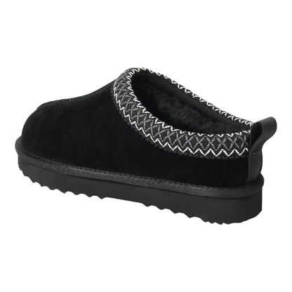 Women’s Suede Slippers – Fur Lined Indoor Outdoor House Shoes