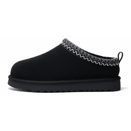 Women’s Suede Slippers – Fur Lined Indoor Outdoor House Shoes